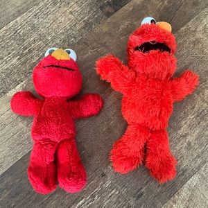 2 Vintage/Y2K Elmo Plushies (Tickle me Elmo and Regular Elmo)